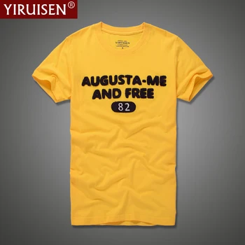 2021 Naujas YiRuiSen Prekės Medvilnės Minkštas AF Siuvinėjimo T-shirt Vyrai, O-Kaklo Stilius Atsitiktinis Trumpas Rankovės Mados Vasaros Aukščiausios Kokybės