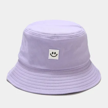 2021 Naują Pavasario Šypsena Siuvinėjimo Saulės Skrybėlę Medvilnės Kietas Žvejybos Hat Butas Bžūp Moterys Vyrai Kibirą Skrybėlę Vasarą Nuo Saulės Kepurė Panama Kepurė