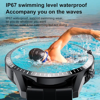 2021 Smart Watch Telefonas Visiškai Jutiklinį Ekraną Sporto Fitneso Žiūrėti IP68 Vandeniui 