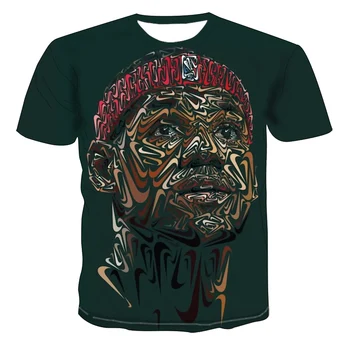 2021 vasaros naują 3D spausdinimo siaubo kaukolė vyrų viršuje atsitiktinis mados spalvos Gotikos Kaukolė T-shirt xxs-6xl