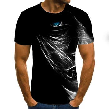 2021 vasaros stiliaus vyrų, moterų mados trumparankoviai juokinga T-shirt 3D spausdinimo atsitiktinis hip-hop apvalios kaklo streetwear