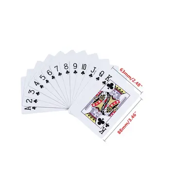 2021 Viršuje PVC, atsparus Vandeniui Kortos Wearproof Plastiko Pokerio Baro stalo Žaidimas Baltos Kortelės