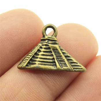 20pcs 21x15mm Pakabukas Piramidės Egipto Piramidės Žavesio Karolius, Papuošalai Priėmimo Egipto Piramidės, Pakabučiai