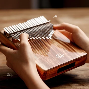 21 Klavišą Kalimba Graikinių riešutų Mediniai Nešiojami Nykščio Fortepijono Muzikos Instrumentas, Mbira Akacijų Muzikos Elementų Pradedantiesiems