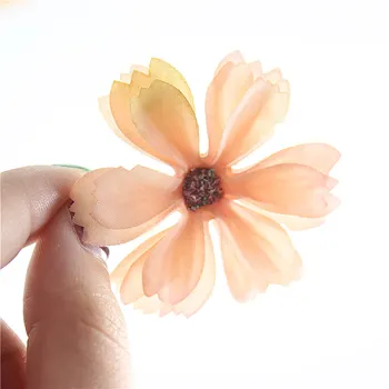 25pcs Mažas Daisy Gėlių Galvos Mini Dirbtinio Šilko Gėlių, Vestuvių Dalyvavimo Šalies Namų Dekoro 