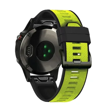 26mm Apyrankė Garmin Fenix 5S 5 5X Plius 6S 6 6XPro 3HR Silikono watchband 22mm Strap Quick Release mados smart Accessories