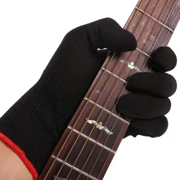 2VNT Anti-slip Nailono Pirštinės Gitara, Bosinė Pirštinės Muzikos Instrumentas Praktikos Vertus Padengti Elektros Akustinės Gitaros