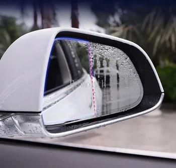2vnt skirti Tesla Model 3 S X galinio vaizdo Veidrodis Rainproof Plėvelė Anti Rūko Didelio Šviesos Atspindėjimo Model3 Modeliai Nano plėvelė, Apsauginės Etiketės