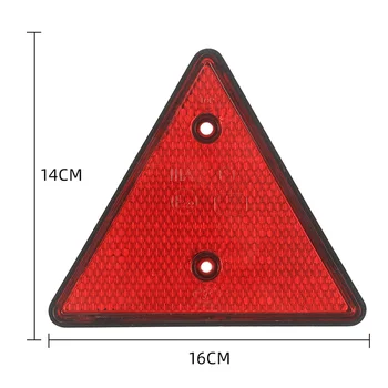 2VNT Trikampis Atšvaitas Raudoną šviesą Atspindinčios Trikampio Saugos Įspėjimas, Atšvaitai, Priekabos Kemperis Karavanas Valtis Sunkvežimis, Sunkvežimio, Traktoriaus