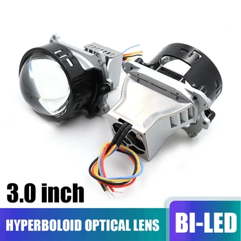 3.0 Bi-led Objektyvas Projektorius Hella Laikiklis LED Hi/Lo Šviesos Žibintų Hyperboloid 6000K Dual Išgaubti Lengvasis Automobilis 