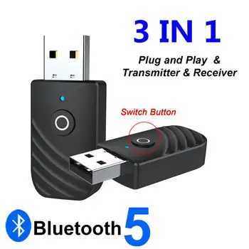 3 1. Mini 3,5 mm Jack AUX USB Stereo Muzikos Belaidžio ryšio Adapteris 