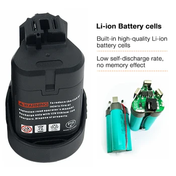 3.5 Ah Li-Ion 10.8 V 12V Įkrovimo Baterija Bosch BAT420 BAT411 BAT412 BAT413 BAT414 BAT415 GDR GSB 10.8-LI elektriniai Įrankiai
