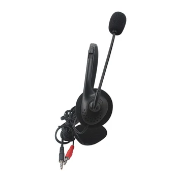 3.5 mm Stereofoninė laisvų Rankų įranga Laidinė Aukštos kokybės Triukšmo Panaikinimo Ausinės Su Mikrofonu Reguliuojamas Lankelis Už Nešiojamas Kompiuteris