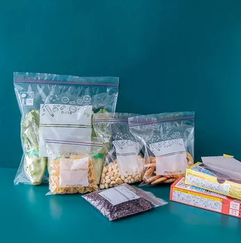 3 Dydžių Uždaroma Zip Lock Bags Savarankiškai Antspaudas Skaidraus Plastiko Poli Maišelį Maisto Produktų Laikymo Paketas Reclosable Dulkių Maišelis Šviežių Virtuvės