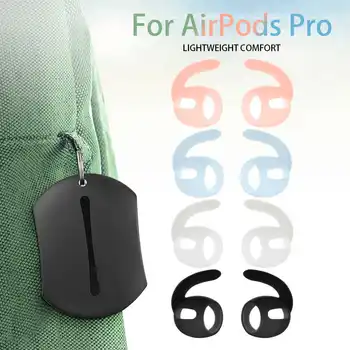 3 Poros Silikono Ausinių Padengti apsauga nuo dulkių Minkštas Komfortas Saugojimo Maišelį Airpods Pro 3 