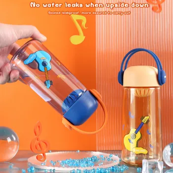 350ml Karikatūros Skaidraus Plastiko Vandens Butelių Vasaros BPA Laisvą Kūrybinę Su Nešiojamų Virvę Kelionės Taurės Kawaii Puodeliai Drinkware