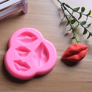 3D Seksualus Lūpų Formą, Silikono Torto Formos Šokoladiniai Saldainiai, Pelėsių 