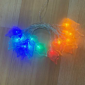 3m 20leds Lapų Formos LED String Žibintai Atostogų Dekoro Kalėdų Led Žibintai, Mirksintis Šviesos String Gluosnio Medžio Lapų