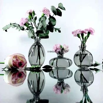 3Pcs Klasikinis Kūrybos Mini Vaza Aukščiausios Kokybės Stiklas Skaidrus Namų Deco Kambarį Reagento Buteliukus, Gėlių Vaza Didmeninės