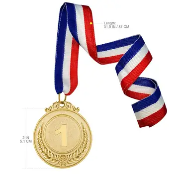3pcs Metalo Sudarymo Medaliai su Kaklą Kaspinu Aukso Sidabro Bronzos Olimpinio Stiliaus Sporto Mokslininkais ar Bet kokią Konkurenciją Kviečių Modelis