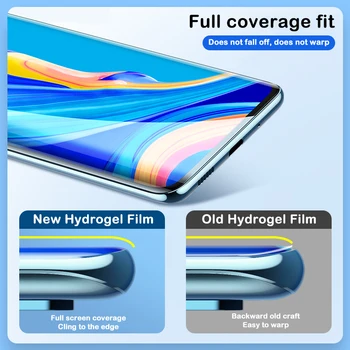 4-in-1 Hidrogelio Filmas Xiaomi Poco X3 NFC Visą TPU Screen Protector Filmas Poco X3 M3 F3 Pro apsauginę plėvelę ne stiklo