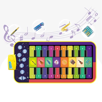 4 Stilius Vaikai Daugiafunkcį Fortepijono Muzikos Mat Instrumentų Garsus, Žaisti Įrašyti Kilimas Minkštas Klaviatūros Žaidimas Švietimo Žaislai, Dovanos