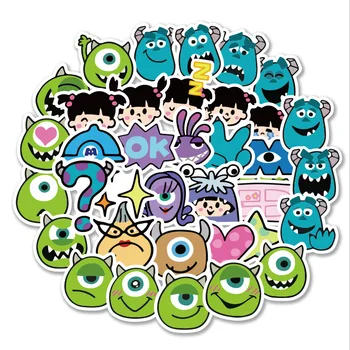 40PCS Animacinių filmų Monster Lipdukai Vandeniui Mielas Anime Mobiliojo Telefono Raštinės reikmenys Šalmas Vandens Puodelį Šaldytuvas Kompiuterio Lipdukai