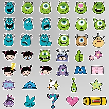 40PCS Animacinių filmų Monster Lipdukai Vandeniui Mielas Anime Mobiliojo Telefono Raštinės reikmenys Šalmas Vandens Puodelį Šaldytuvas Kompiuterio Lipdukai