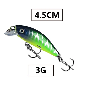 45mm 3g Minnow Stream Žvejybos masalas nuskendo Mini Upėtakis masalas mažoms whopper crankbait vibracija, šviesos micro žuvų japonija bass ledo