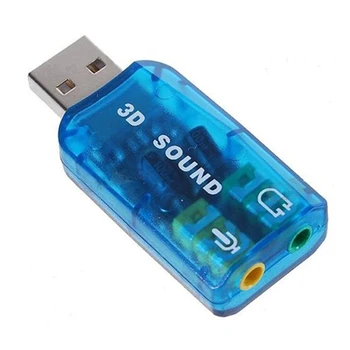 5.1 USB Stereo Garso Kortelės Adapteris (Windows 7, Suderinama)