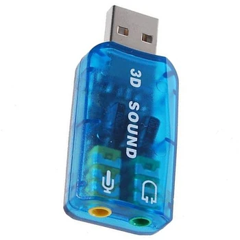 5.1 USB Stereo Garso Kortelės Adapteris (Windows 7, Suderinama)