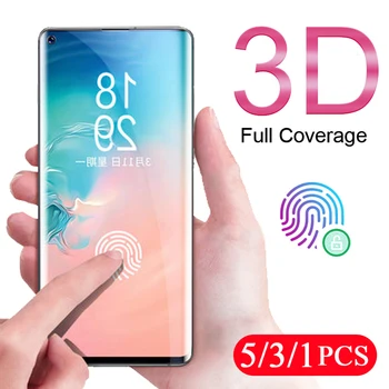 5/3/1Pcs Samsung Galaxy S20 Ultra S10 5G S10E lite S8 S9 plus S7 kraštas grūdintas stiklas telefono screen protector apsauginės plėvelės