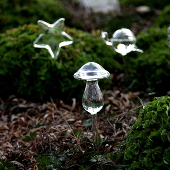 5 Tipų Stiklo Augalų Žiedų Vandens Tiektuvas Automatinis Savaiminis Laistymo Įrenginiai Paukščių Star Grybų Sraigė Gėlių Dizainas Augalų Waterer