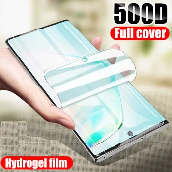 500D Screen Protector For Samsung Galaxy S10 S20 S8 S9 Plus Ultra Pilnas draudimas Hidrogelio Filmas 