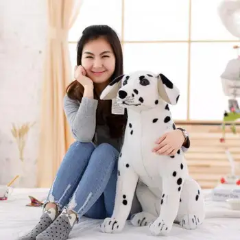 50CM Modeliavimas Milžinišką Dalmatijos Šuo Pliušinis Žaislas Pet Shop Talismanas Nuolatinis Šuns Iškamšos Lėlės, Žaislai Vaikams Dovanos Vaikams