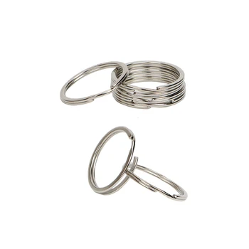 50pcs 30mm nikeliuotas Metalo Žiedas raktams Kabinti Žiedas, Jungiantis Žiedas, Raktų Žiedas Sagtys Keychain Sagtys