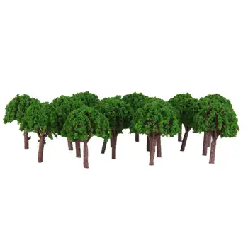 50pcs Medžių Modelis Miškų Augalų Priėmimo Priedai Z T Masto Traukinio Geležinkelio Geležinkelio Dekoracijos Diorama arba Išdėstymas