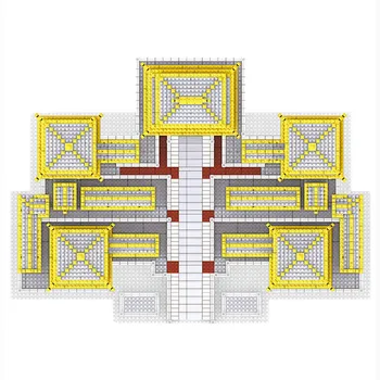 5184pcs World Architecture Ancient Epang Palace Model Building Blocks 3D Mini Diamond Blocks Bricks DIY Toys for Children Gifts
