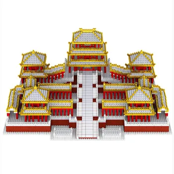 5184pcs World Architecture Ancient Epang Palace Model Building Blocks 3D Mini Diamond Blocks Bricks DIY Toys for Children Gifts