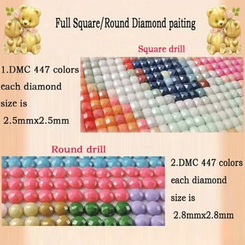 5D Diamond Abstrakčios Tapybos Vandens Spalvos Gėlių Visiškai Apvalūs/Kvadratiniai 3D Kryželiu Rinkinys Mozaikos Meno 