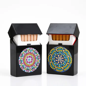 5D Speciali Deimantų Tapybos Cigarečių Atveju Papuošalų Dėžutė kalnų krištolas Siuvinėjimo Krištolo Karoliukais Organizatorius Saugojimo Bylos Kortelės Bakas