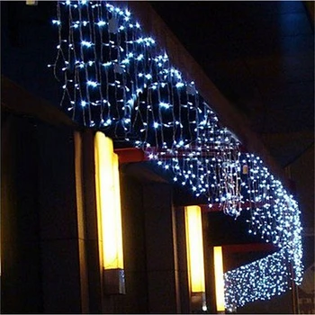 5M Kalėdų LED Užuolaidų Varveklis Styginių Šviesos Ašaros po 0,4-0,6 m, LED Šalis Sodo Etape Lauko Vandeniui Dekoratyvinės Šviesos Fėja