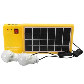 5V Saulės baterijomis su 3 LED Lempučių, Saulės energijos Generatoriaus Sistema, USB Kroviklis Per biudžeto Įvykdymo patvirtinimo Apsaugoti vidaus/Lauko Kempingas Apšvietimas