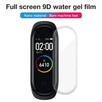 5vnt 3D Hidrogelio Apsaugos Grūdintas Filmas Apsaugos Stiklo Screen Protector For Xiaomi Mi Juosta 4 saugaus Stiklo Plėvelė atspari Vandeniui