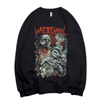 6 dizaino Whitechapel deathcore Pollover Palaidinukė roko hoodie sunkiųjų metalų sudadera rokeris streetwear, vilnos Viršutiniai drabužiai Punk
