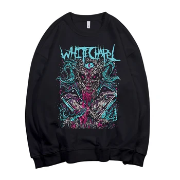 6 dizaino Whitechapel deathcore Pollover Palaidinukė roko hoodie sunkiųjų metalų sudadera rokeris streetwear, vilnos Viršutiniai drabužiai Punk