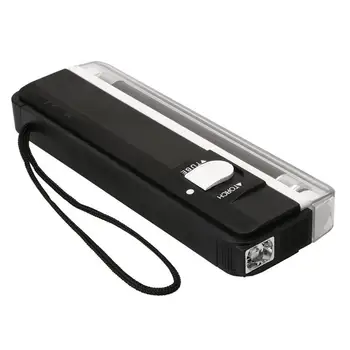 6 V 5W Nešiojamas Baterija Ultravioletinės Lempos 2in1 Mirksinti Žibinto Lempos UV Šviesos Vamzdis Lemputės, Rankinės, Pinigų Detektorius