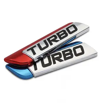 60% Dropshipping!!3D Metalo TURBO Turbo Automobilių Lipdukas Logotipas Logotipas Ženklelis Automobilių Stiliaus Lipdukai