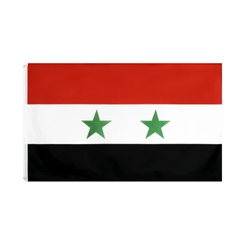 60X90/90X150CM Sirijos Arabų Respublika, Sirijos Vėliava Apdaila