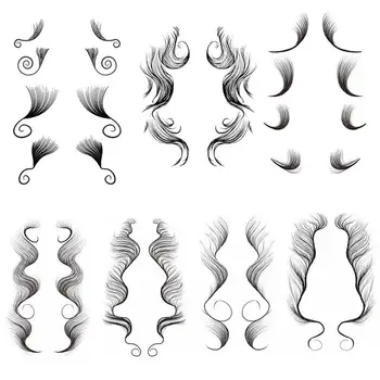 7 Stilius, Mada Kūdikio Plaukų, Tatuiruočių Lipdukai Sukurti Rimtai Nekilnojamojo Kūdikių Plaukai Jums Valsčiaus Lipdukas